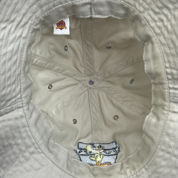 Looney Tunes Vintage 1999 Tweety Bird Embroidered Bucket Hat Khaki OS One Size - Picture 4 of 6